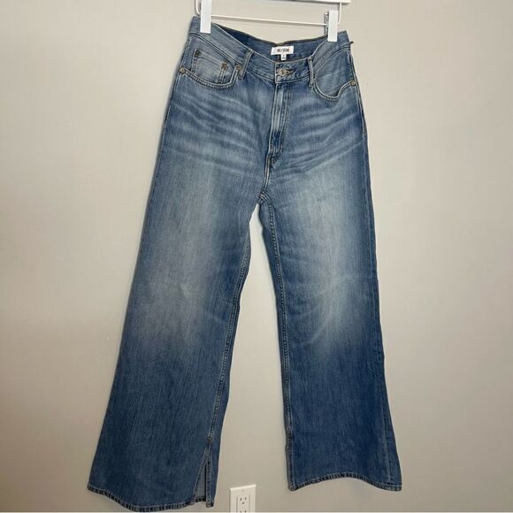 Re/done 70’s Ultra high rise wide leg denim Jeans new size 26 - Picture 6 of 12
